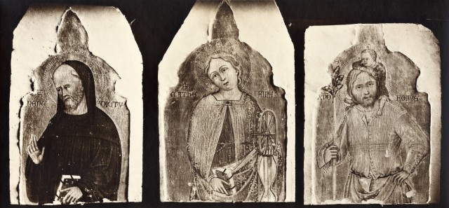 Sansoni, Mario — Battista da Vicenza - sec. XV - San Benedetto; Santa Caterina d'Alessandria; San Cristoforo — insieme